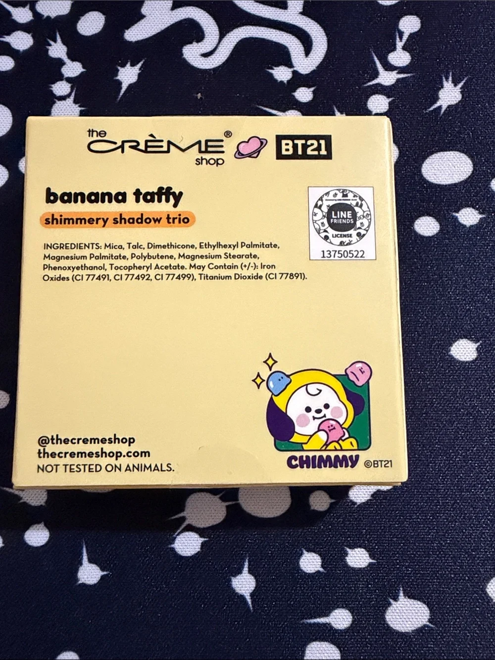 BT21 x Creme Shop Shimmery Eyeshadow Trio